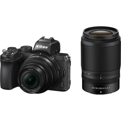 Nikon Z Series Z50 Mirrorless Camera with 20.9 Megapixel DX APS-C Format Sensor, 4K 30fps Video Recording, and Automatic Eye Detection Focus - Body Only