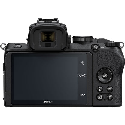 Nikon Z Series Z50 Mirrorless Camera with 20.9 Megapixel DX APS-C Format Sensor, 4K 30fps Video Recording, and Automatic Eye Detection Focus - Body Only