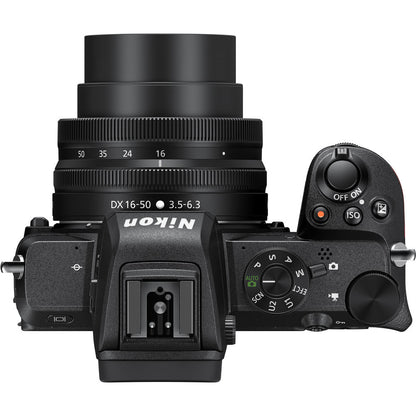 Nikon Z Series Z50 Mirrorless Camera with 20.9 Megapixel DX APS-C Format Sensor, 4K 30fps Video Recording, and Automatic Eye Detection Focus - Body Only