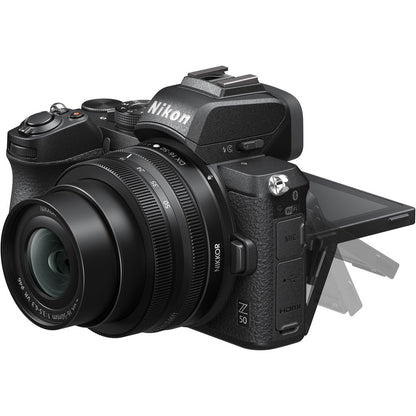 Nikon Z Series Z50 Mirrorless Camera with 20.9 Megapixel DX APS-C Format Sensor, 4K 30fps Video Recording, and Automatic Eye Detection Focus - Body Only
