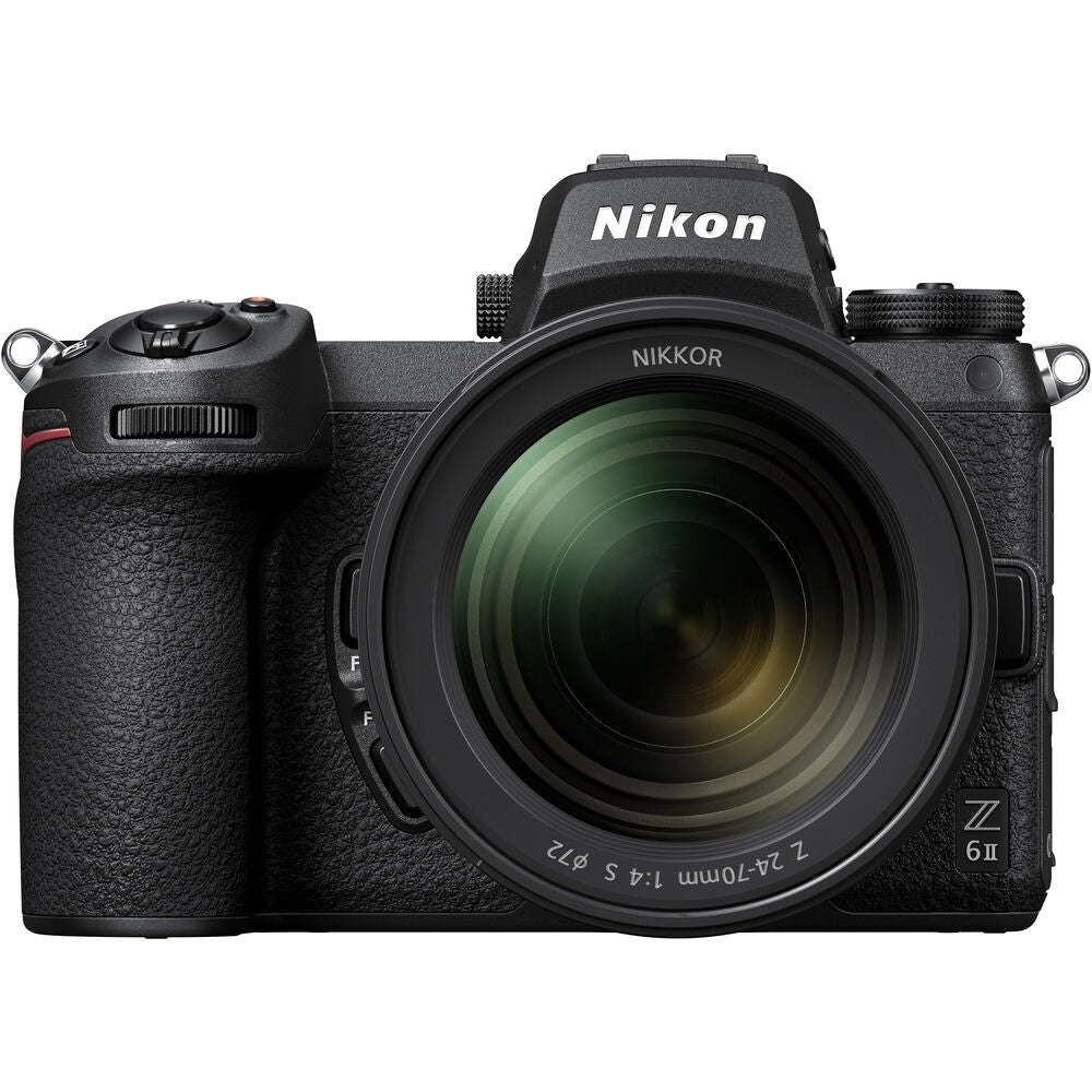 Nikon Z6 II Mirrorless Camera with NIKKOR Z 24-70mm f/4 S Lens Kit BSI CMOS Sensor FX-Format Full Frame Z-Mount Dual EXPEED 6, 4K 30fps Video, 3.2" Tilting Touchscreen LCD, Dual CF Express / Micro SD Memory Card Slots for Content Creation