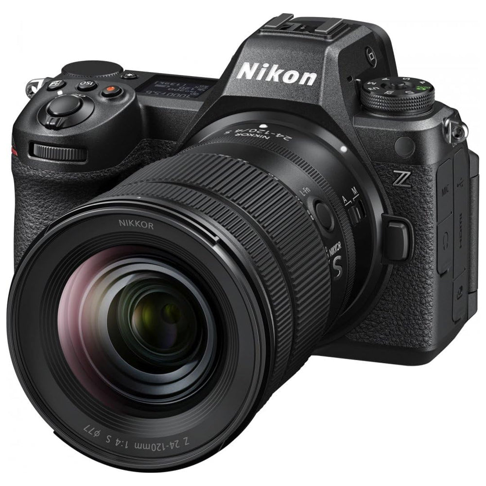 Nikon Z6 III Mirrorless Camera with NIKKOR Z 24-120mm f/4 S Lens Kit Partially Stacked CMOS Sensor FX-Format Full Frame Z-Mount EXPEED 7, 6K N-RAW / ProRes RAW, 4K 120p Video, 3.2" Tilting Touchscreen LCD, Dual CF / MicroSD Card Slots