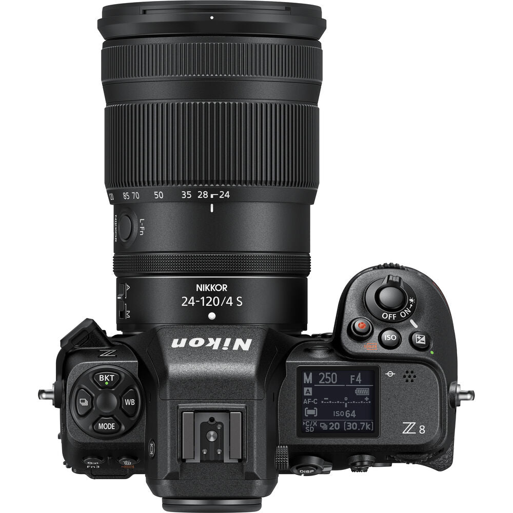 Nikon Z Series Z8 Lightweight Mirrorless Camera with 45.7 Megapixel FX Full Frame Format Stacked Sensor, 8K 60fps Video Recording, and AI Based Subject Detection Automatic Focus - Body Only