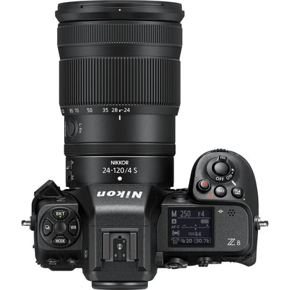 Nikon Z Series Z8 Lightweight Mirrorless Camera with 45.7 Megapixel FX Full Frame Format Stacked Sensor, 8K 60fps Video Recording, and AI Based Subject Detection Automatic Focus - Body Only