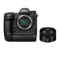 Nikon Z Series Z9 Mirrorless Camera with 45.7 Megapixel FX Full Frame Format Stacked Sensor, 8K 60fps Video Recording, Integrated Vertical Grip, and AI Based Subject Detection Auto Focus - Body Only