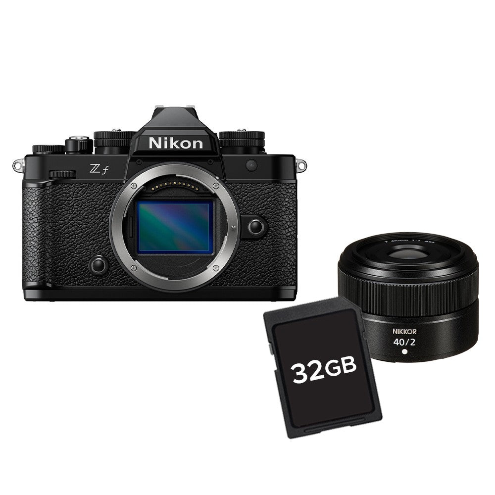 Nikon Z Series Zf Mirrorless Camera with 24.5 Megapixel FX Full Frame Format Sensor, 4K 30p Video Recording, and 3D Subject Recognition Automatic Focus Tracking - Body Only