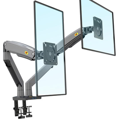 [CLEARANCE] North Bayou NB G75 22-32 inch Full Swivel Gas Strut Arm Monitor Desk Stand with Desktop Pedestal Mount, Universal LCD, LED Flat Screen Smart TV, PC Monitor Mounting Bracket