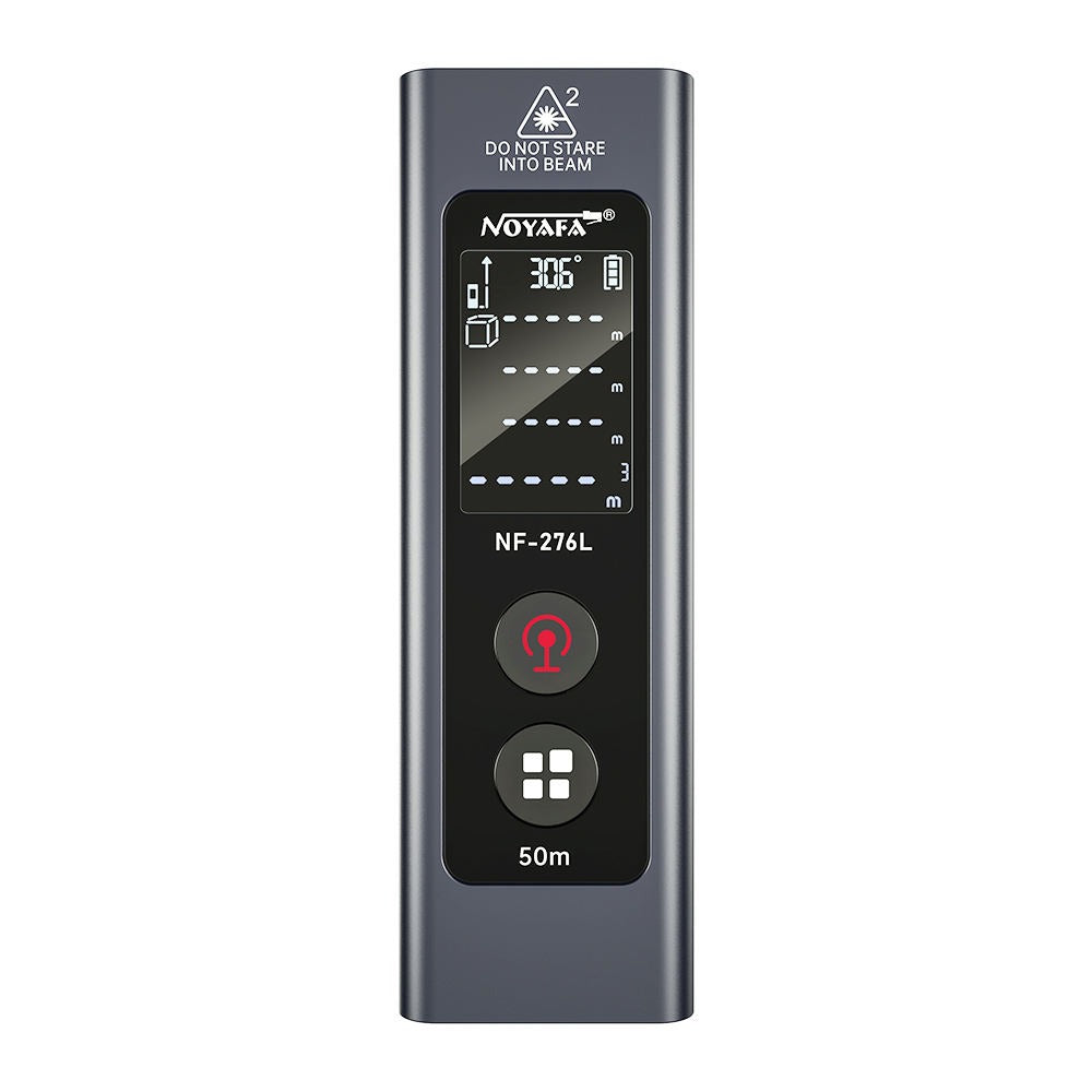 Noyafa NF-276L Mini Laser Rangefinder Distance Meter with 50M Max Measurement Range, Multiple Measure Modes, Up to 50 Data Storage Set Units, VA Backlit Screen Display and USB C Charging Port for Home Improvement and Industrial Tools