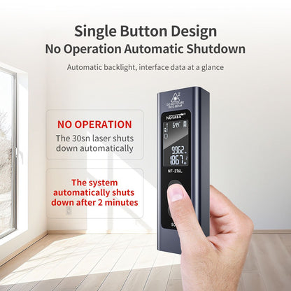 Noyafa NF-276L Mini Laser Rangefinder Distance Meter with 50M Max Measurement Range, Multiple Measure Modes, Up to 50 Data Storage Set Units, VA Backlit Screen Display and USB C Charging Port for Home Improvement and Industrial Tools