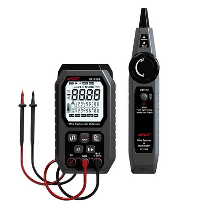 Noyafa NF-B509 Network Cable Wire Tracker Tone Tracer with Digital Multimeter Tester for Ethernet Cable, Telephone Line, Power Cable, Electrical Socket, Appliances, Computer, PC, Electronics - Electricity & Networking Tool
