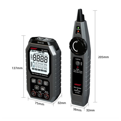 Noyafa NF-B509 Network Cable Wire Tracker Tone Tracer with Digital Multimeter Tester for Ethernet Cable, Telephone Line, Power Cable, Electrical Socket, Appliances, Computer, PC, Electronics - Electricity & Networking Tool
