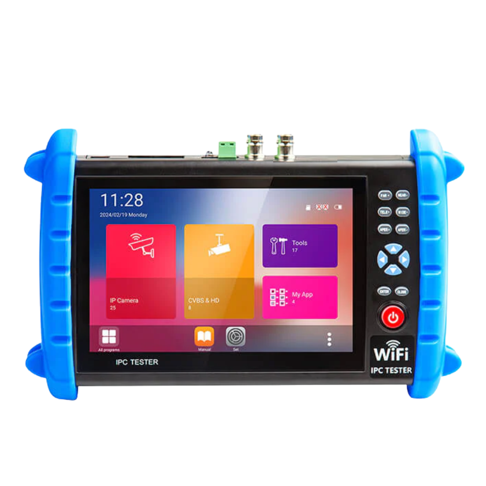 Noyafa 7-inch IPC Tester with IPS HD LCD Touchscreen, Supports 4K IP Camera, Multiple Video Format, PTZ Functions, HDMI Inputs/Ports, Wi-Fi and Network Controls for Home and Security CCTV Camera Monitoring | NF-IPC722ATCHS