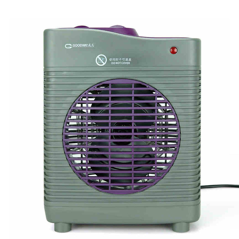 Goodway 2000W 2-in-1 Fan and Space Heater with 3 Step Temperature Options, Flame Resistant Chassis, and Automatic Shut-Off Feature for Home and Office Heating GH-938A