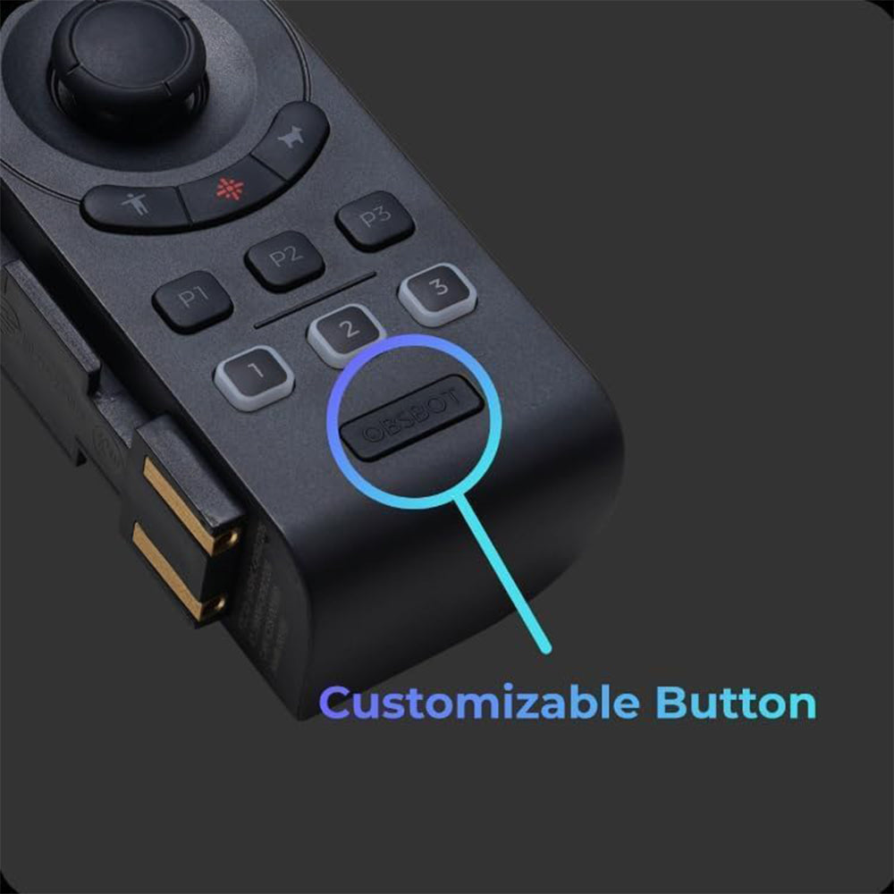 OBSBOT Smart Remote Controller with USB Charging Cable and Bluetooth Built-In Gyroscope for Tail Air PTZ Camera