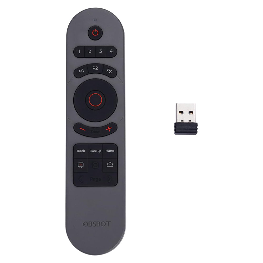 OBSBOT Tiny 2 Smart Remote Control Wireless USB Receiver for Tiny 2/Tiny 4K/1080P Webcam