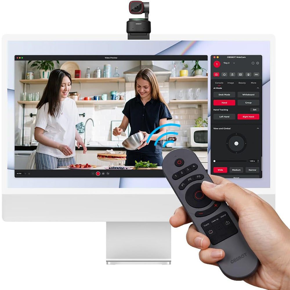 OBSBOT Tiny 2 Smart Remote Control Wireless USB Receiver for Tiny 2/Tiny 4K/1080P Webcam