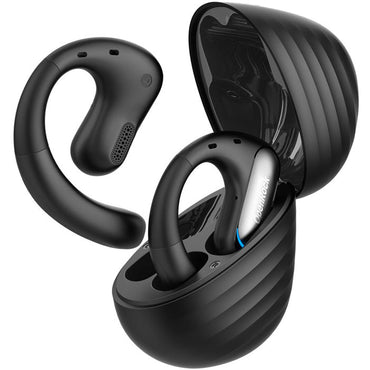 [CLEARANCE] OpenRock Pro True Wireless Air Conduction Bluetooth 5.2 Sports Earbuds with 48 Hours of Battery Life, Noise Cancelling Microphone, Button Controls, Sweat and Dust Resistance, Open Ear Hook Type Earphone Design | Black