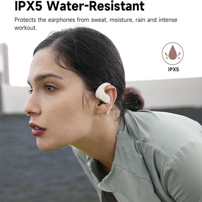[CLEARANCE] OpenRock S True Wireless Air Conduction Bluetooth 5.3 Sports Earbuds with 60 Hours of Battery Life, Noise Cancelling Microphones, Touch Controls, Sweat and Dust Resistance, Rock & Relax Mode, Open Ear Hook Type Design | Black