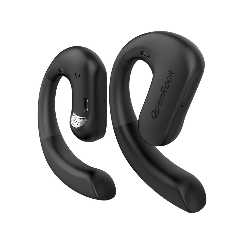 OpenRock S True Wireless Air Conduction Bluetooth 5.3 Sports Earbuds with 60 Hours of Battery Life, Noise Cancelling Microphones, Touch Controls, Sweat and Dust Resistance, Rock & Relax Mode, Open Ear Hook Type Design