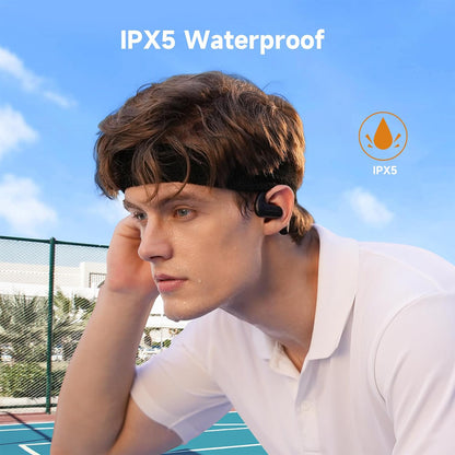 [CLEARANCE] OpenRock S True Wireless Air Conduction Bluetooth 5.3 Sports Earbuds with 60 Hours of Battery Life, Noise Cancelling Microphones, Touch Controls, Sweat and Dust Resistance, Rock & Relax Mode, Open Ear Hook Type Design | Black