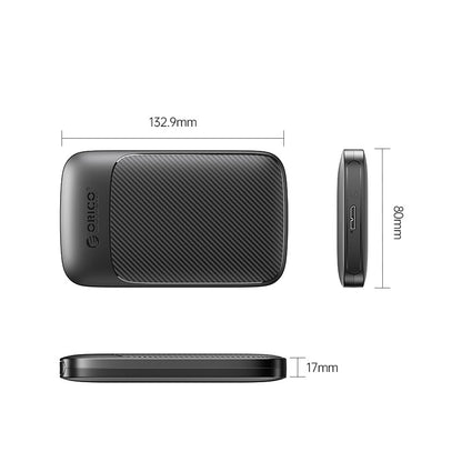 [CLEARANCE] ORICO 2.5 inch SATA to USB 3.0 Micro-B HDD Enclosure Tool-Free with 5Gbps Fast Data Transfer Rate, 0.5m Micro-B to USB-A Data Cable, 6TB Max. Disk Capacity for PC, Laptop, Windows, Mac, Linux, Router, TV, PS4 Hard Drive Enclosure | 2020U3