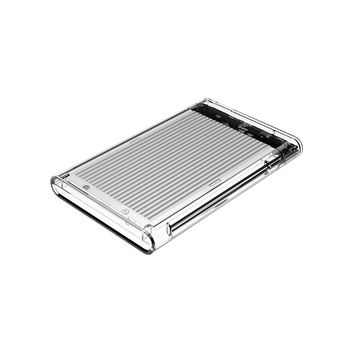 [CLEARANCE] ORICO 2.5 inch SATA 3.0 HDD to USB 3.0 Micro B Transparent External Hard Disk Drive Enclosure Case with Aluminum Alloy Internal Plate & Up to 4TB Memory Storage Capacity for Windows Mac OS Linux PC Laptop Computer | 2179U3 - Blue