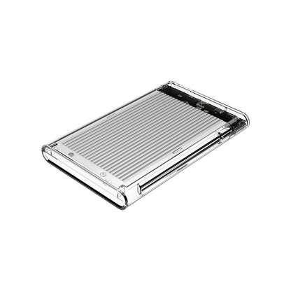 [CLEARANCE] ORICO 2.5 inch SATA 3.0 HDD to USB 3.0 Micro B Transparent External Hard Disk Drive Enclosure Case with Aluminum Alloy Internal Plate & Up to 4TB Memory Storage Capacity for Windows Mac OS Linux PC Laptop Computer | 2179U3 - Blue