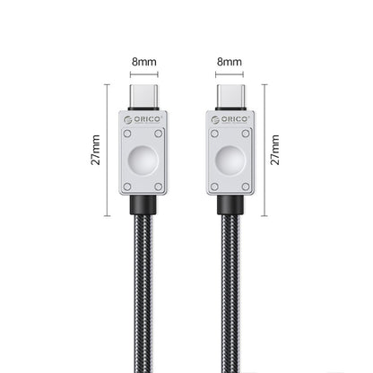 [CLEARANCE] ORICO 2 Meters PD 240W USB 2.0 Type C Fast Charging Data Cable with Durable Nylon-Braided Jacket & Intelligent Chip for iPhone 15 iPad MacBook Samsung Galaxy Tab Xiaomi Mi Pad Smartphone Tablet Laptop Camera | 240A2-20