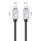 ORICO PD 240W 40Gbps USB 4 Type C Fast Charging Data Cable 0.5M / 1M / 1.5M with 8K 60Hz UHD Video Output & Intelligent Chip for iPhone 15 iPad MacBook Samsung Galaxy Tab Xiaomi Mi Pad Smartphone Tablet Laptop Monitor Camera | 240A3-40