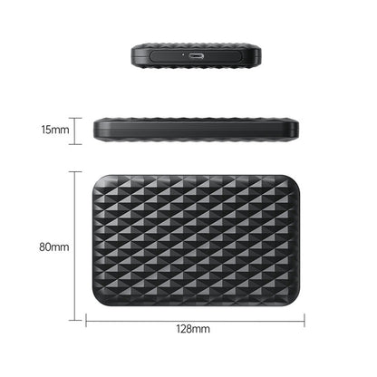 [CLEARANCE] ORICO 5Gbps 2.5 Inch HDD / SSD SATA 3.0 to USB 3.1 Gen 2 Type C Hard Drive Enclosure Case with 4TB Maximum Disk Storage Capacity for Windows MacOS Linux Computer PC Laptop MacBook iMac | 2520C3-CX
