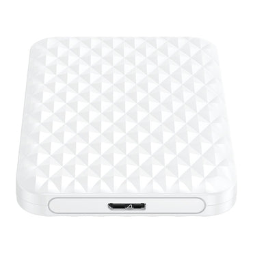 ORICO 2.5" SATA 3.0 HDD Exterl Enclosure USB 3.0 Micro-B with Max 5Gbps Transfer Rate, 4TB Memory Storage Capacity and Tool Free Installation for Windows Mac Linux | 2520U3 | White