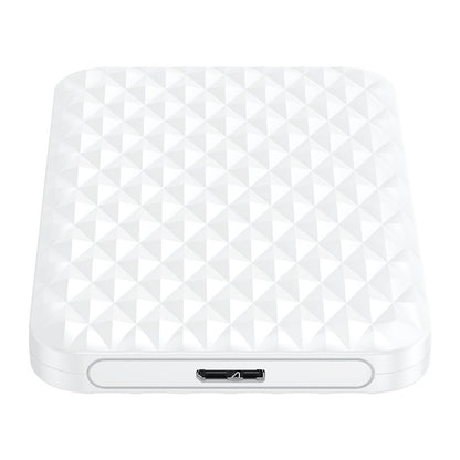 ORICO 2.5" SATA 3.0 HDD Exterl Enclosure USB 3.0 Micro-B with Max 5Gbps Transfer Rate, 4TB Memory Storage Capacity and Tool Free Installation for Windows Mac Linux | 2520U3 | White