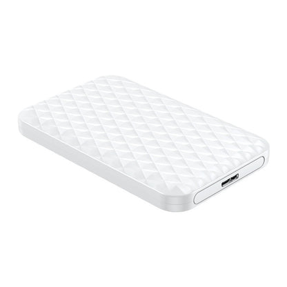 ORICO 2.5" SATA 3.0 HDD Exterl Enclosure USB 3.0 Micro-B with Max 5Gbps Transfer Rate, 4TB Memory Storage Capacity and Tool Free Installation for Windows Mac Linux | 2520U3 | White