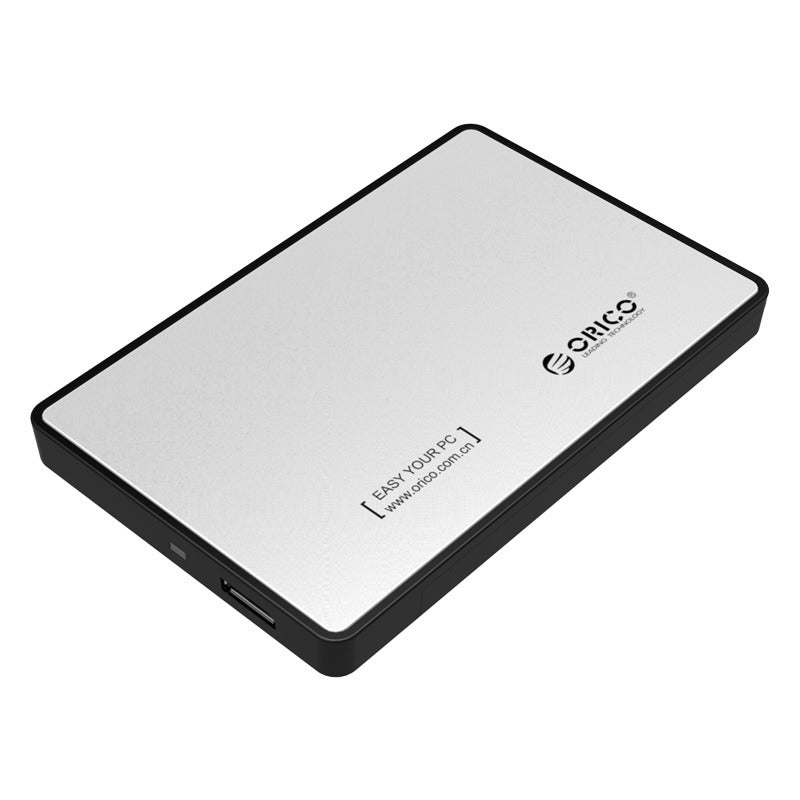 ORICO 2.5" SATA 3.0 HDD / SSD External Enclosure USB 3.0 Micro-B with Max 5Gbps Transfer Rate, 2TB Memory Storage Capacity, UASP Protocol for Windows 10 8 7 Vista XP Mac OS 9.1 and Abose | 2588US3-V1 - Silver