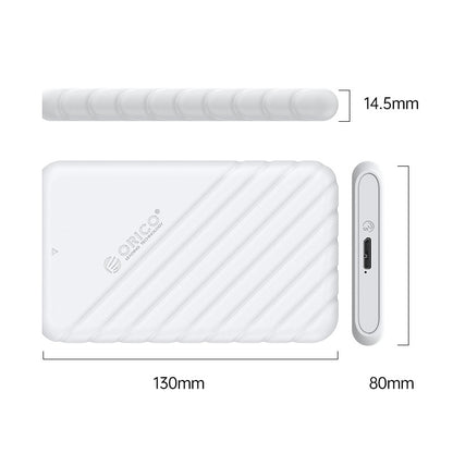 [CLEARANCE] ORICO 2pcs 2.5" SATA 3.0 HDD / SSD Exterl Enclosure USB 3.0 Micro-B with Max 5Gbps Transfer Rate, 6TB Memory Storage Capacity, 10 Mins Auto Sleep Mode for Windows Mac Linux | 25PW1-U3 - Black and White