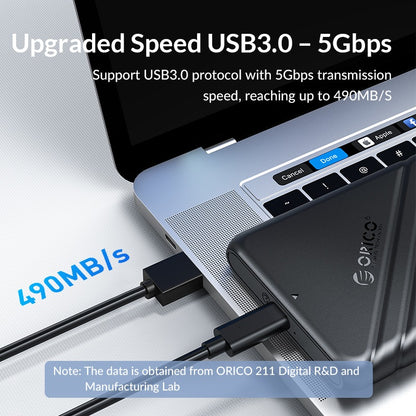 ORICO 4pcs 2.5" SATA 3.0 HDD / SSD Exterl Enclosure USB 3.0 Micro-B with Max 5Gbps Transfer Rate, 6TB Memory Storage Capacity, 10 Mins Auto Sleep Mode and Plug & Play for Windows Mac Linux | 25PW1-U3-4