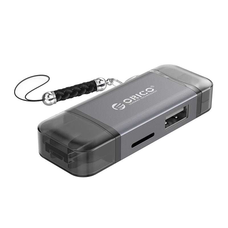 ORICO 6 in 1 Card Reader SD / TF / USB 2.0 / OTG with 512GB Max Storage Capacity, 480Mbps Transfer Rate for Windows Mac Linux | 2CR61