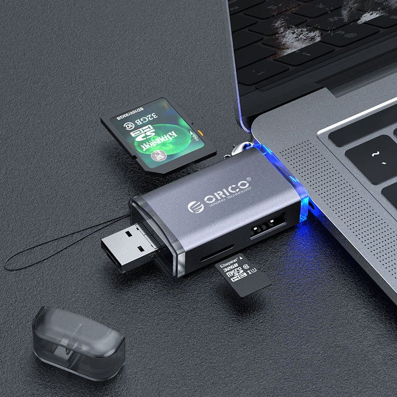 ORICO 6 in 1 Card Reader SD / TF / USB 2.0 / OTG with 512GB Max Storage Capacity, 480Mbps Transfer Rate for Windows Mac Linux | 2CR61