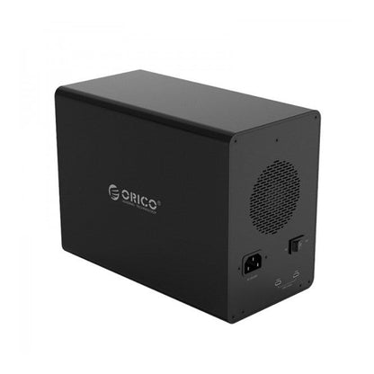 [CLEARANCE] ORICO 35 Series 2-Bay 2.5 to 3.5" HDD / SSD SATA 3.0 USB 3.0 Hard Drive Enclosure Case with Large Memory Disk Storage Capacity for Windows MacOS Linux Computer PC Laptop MacBook iMac | 3529U3