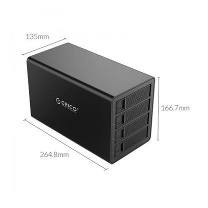 [CLEARANCE] ORICO 35 Series 2-Bay 2.5 to 3.5" HDD / SSD SATA 3.0 USB 3.0 Hard Drive Enclosure Case with Large Memory Disk Storage Capacity for Windows MacOS Linux Computer PC Laptop MacBook iMac | 3529U3