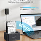 ORICO 2.5-3.5" SATA SSD/HDD to USB 3.2 Gen 2 Type-C RGB Hard Drive Docking Station with 10Gbps Transmission Rate, 18TB Supported Storage Per Bay, 2-in-1 Data Cable for Computer Desktops & Laptops (Windows, MacOS & Linux)