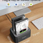 ORICO 2.5-3.5" SATA SSD/HDD to USB 3.2 Gen 2 Type-C RGB Hard Drive Docking Station with 10Gbps Transmission Rate, 18TB Supported Storage Per Bay, 2-in-1 Data Cable for Computer Desktops & Laptops (Windows, MacOS & Linux)