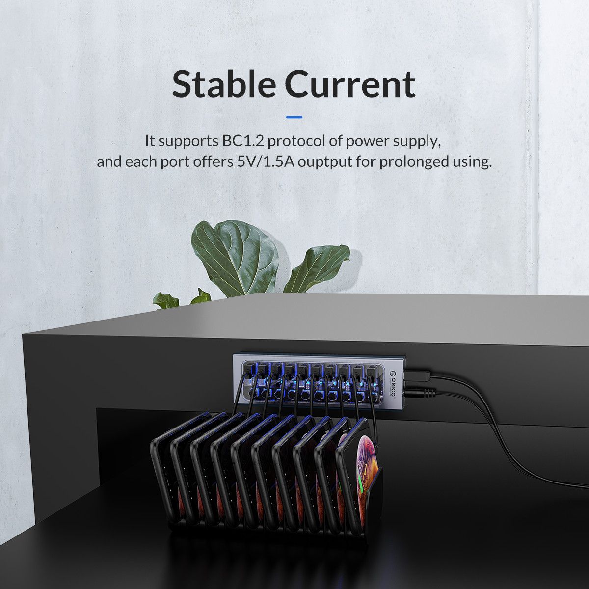 [CLEARANCE] ORICO 13-Port USB 3.0 HUB 5Gbps High Speed Data Transfer with Individual Switches & Power Supply for Windows MacOS Linux Desktop Computer PC Laptop MacBook iMac Keyboard Mouse Memory Card Reader Flash Disk Phone Tablet Charger | AT2U3-13AB