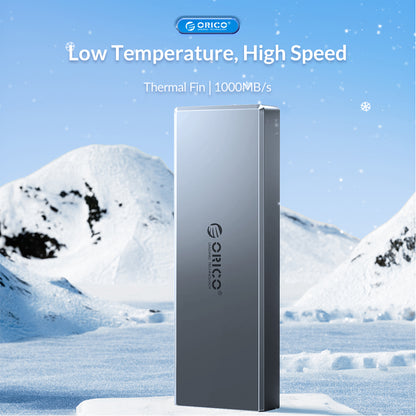 [CLEARANCE] ORICO M.2 NVME SSD Solid State Drive Enclosure with M / B&M Key Input, USB Type-C Output, 10Gbps Transfer Rate, Max 4TB Support Capacity and UASP TRIM Protocols | CM2C3-G2 - Gray