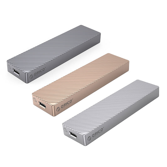 ORICO FV15C3-G2 NVMe/SATA to USB 3.2 Gen2 Dual Protocol M.2 SSD Enclosure with Built-in Aluminum Alloy Heatsink, 2-in-1 USB-C to C/A Data Cable, 10Gbps Fast Data Transmission Rate, 4TB Supported Capacity for Windows, macOS, Linux, Android