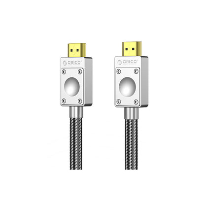 ORICO 1m 1.5m 2m 3M 5m 8m 4K 60Hz HDMI 2.0 Video Data Cable H4BY Series HD Plug & Play Mirror & Extend with 18Gbps High-Speed Bandwidth, Zinc Alloy Connector & Copper Core for TV, Projector, PC, Laptop