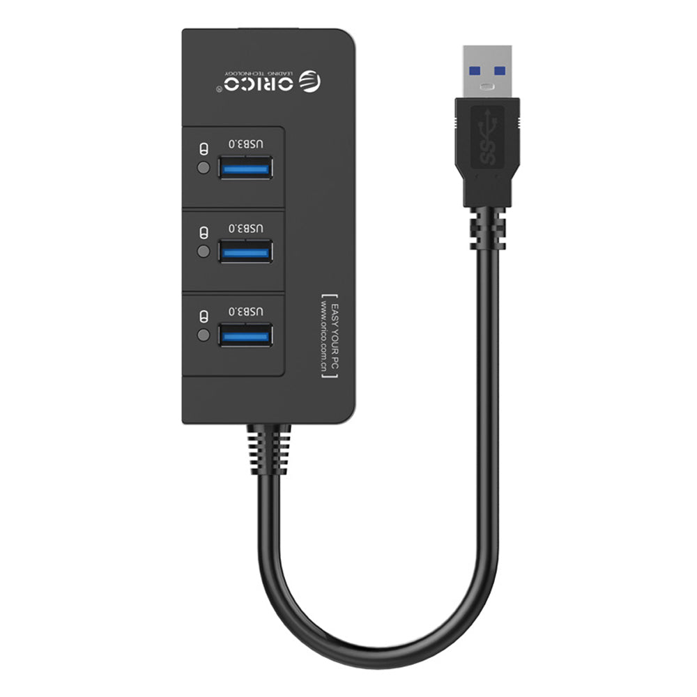 ORICO 3-Port USB 3.0 HUB 5GBPS with Gigabit Ethernet Network Port Adap ...