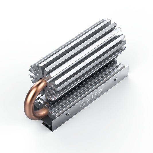 ORICO M2HS5 M.2 SSD Copper Aluminum Heatsink  with Fast Cooling Thermal Fin and Copper Pipe for Single and Double-Sided 2280 M.2 NVMe NGFF SATA SSD Solid State Drive, PC, Desktop Computer, CPU, Motherboard, Gaming Console