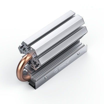 [CLEARANCE] ORICO M2HS6 M.2 SSD Copper Aluminum Heatsink  with Fast Cooling Thermal Fin and Copper Pipe for Single and Double-Sided 2280 M.2 NVMe NGFF SATA SSD Solid State Drive, PC, Desktop Computer, CPU, Motherboard, Gaming Console