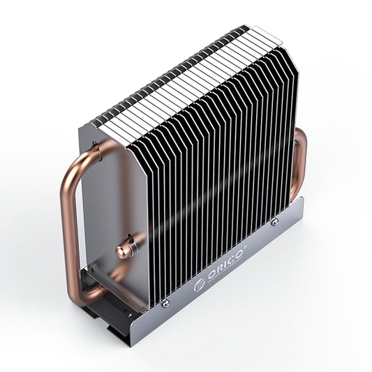 ORICO M2HS7 M.2 SSD Copper Aluminum Heatsink  with Fast Cooling Thermal Fin and Copper Pipe for Single and Double-Sided 2280 M.2 NVMe NGFF SATA SSD Solid State Drive, PC, Desktop Computer, CPU, Motherboard, Gaming Console